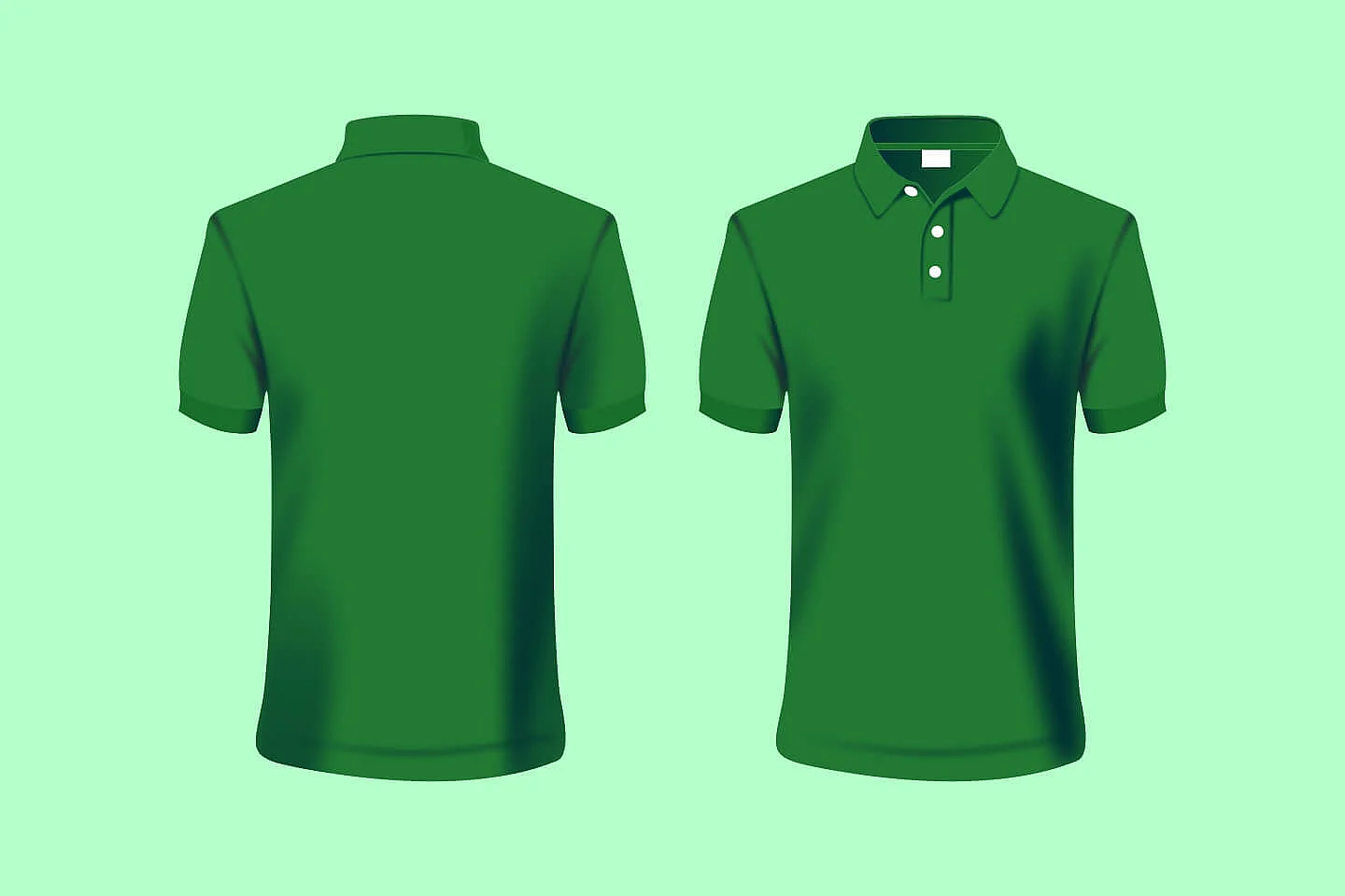 Kaos polos polo vector